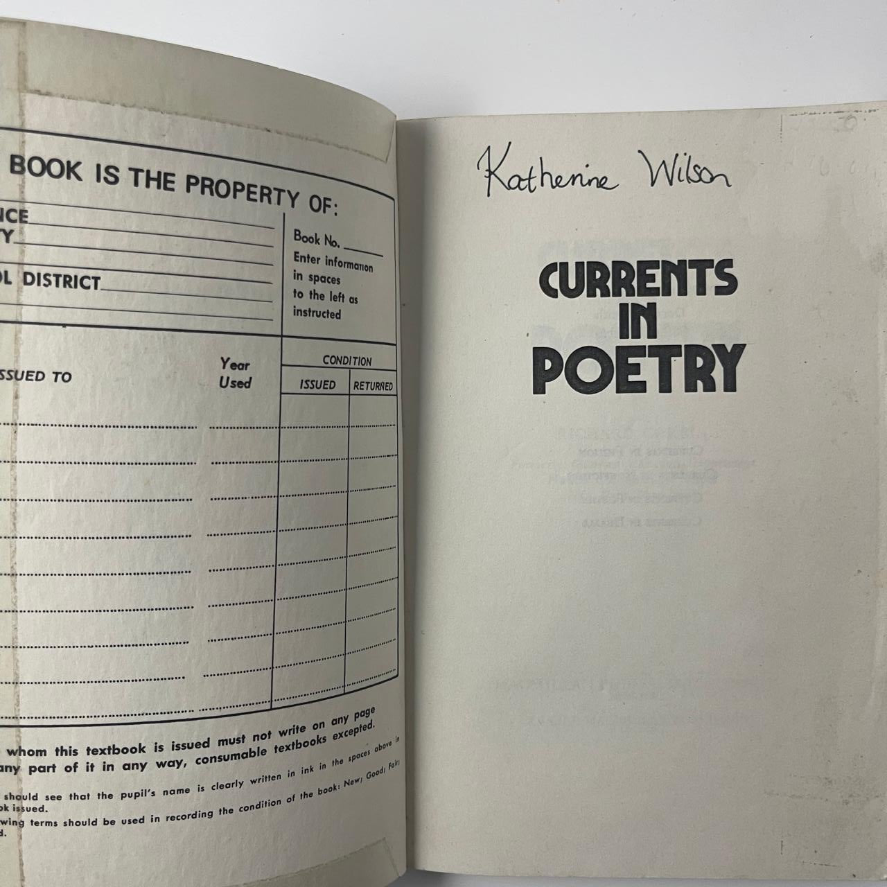 Currents in Poetry – Literary Heritage Series