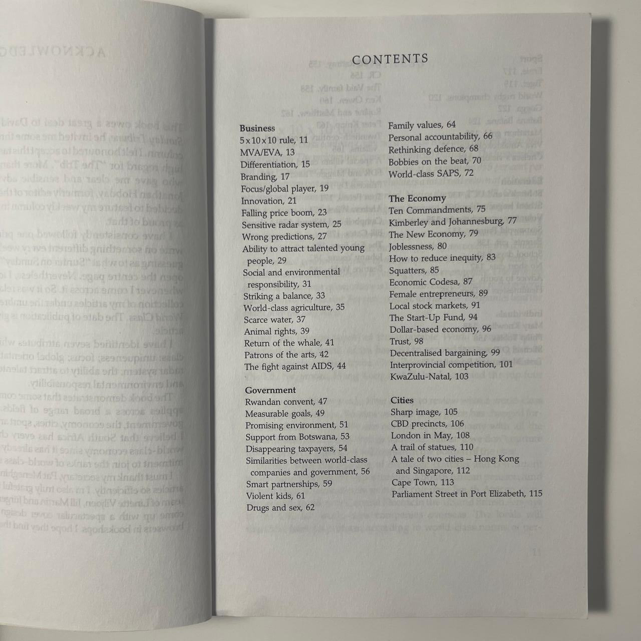 What It Really Takes to Be World Class — Clem Sunter