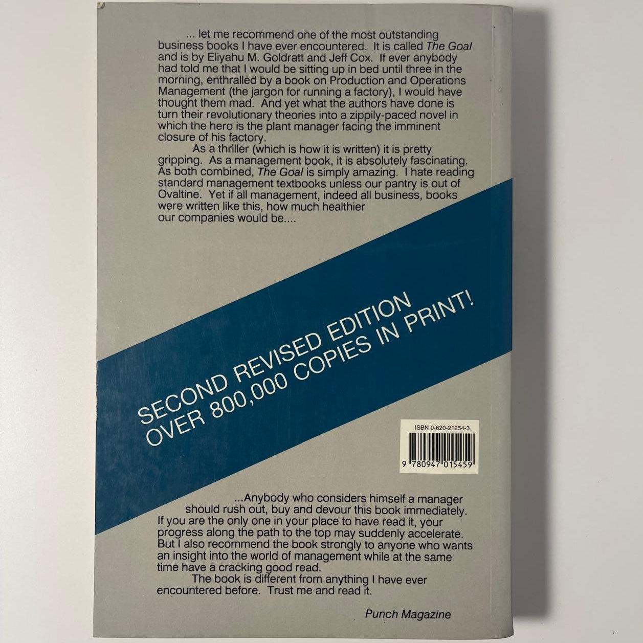 The Goal: A Process of Ongoing Improvement — Eliyahu M. Goldratt