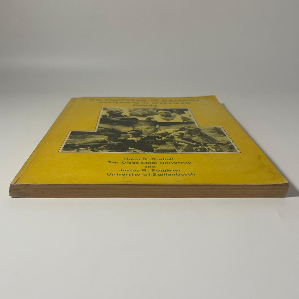 The Psychology of Successful Competing in Endurance Events — Brent S. Rushall & J. R. Potgieter