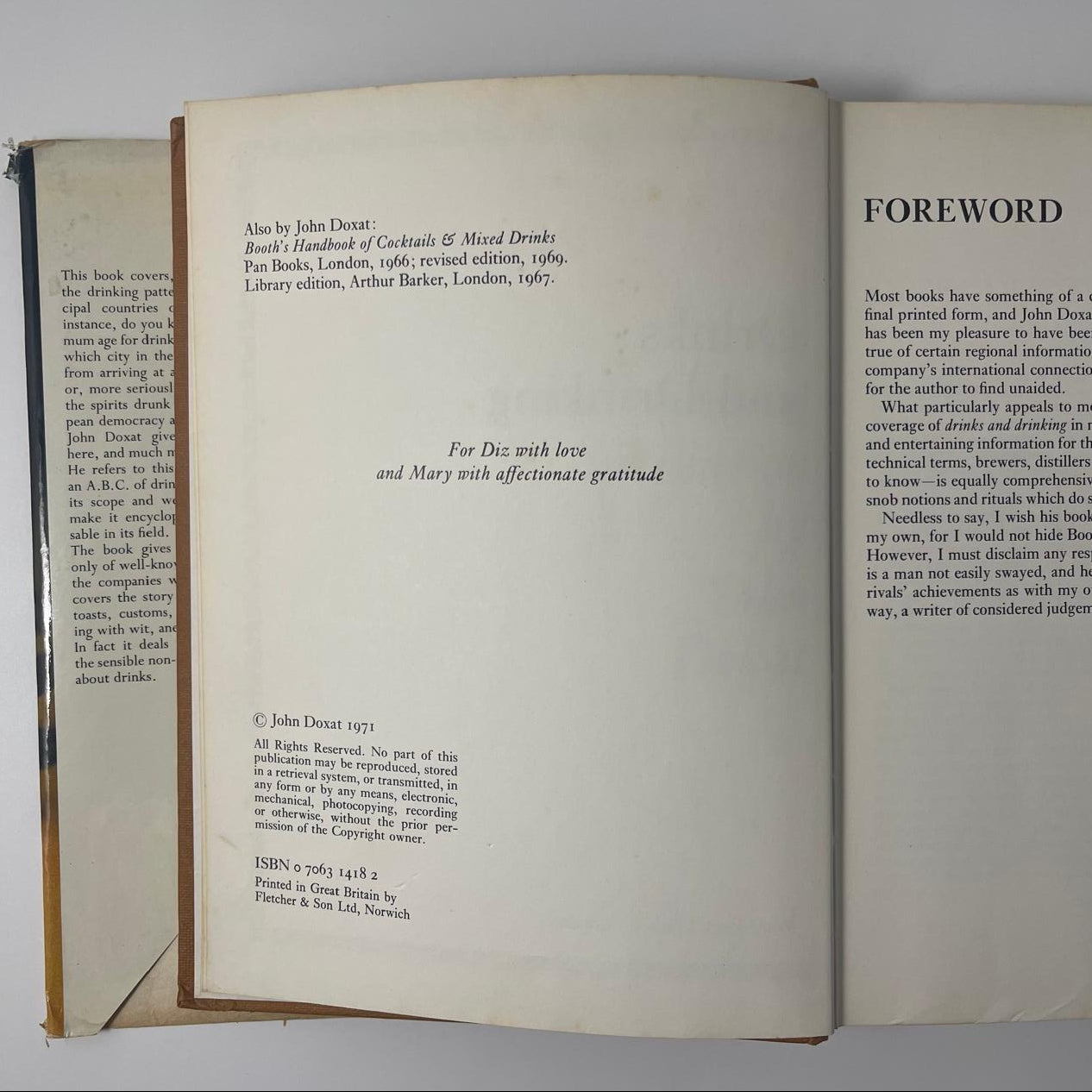 Drinks and Drinking — John Doxat