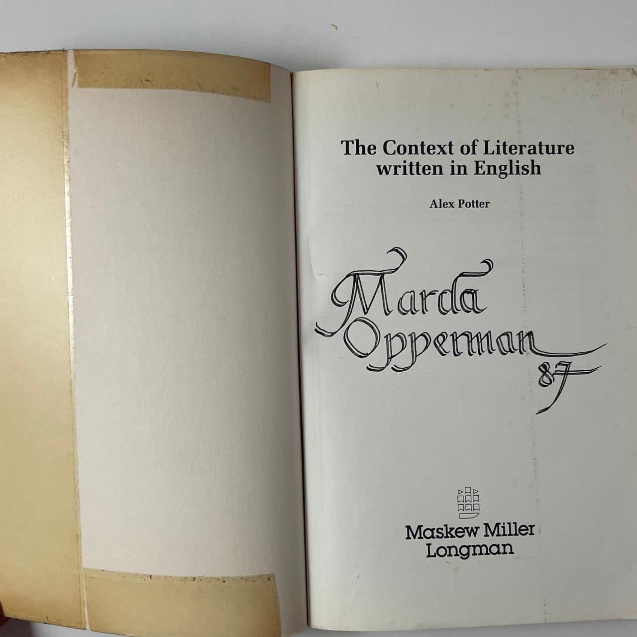 The Context of Literature Written in English - Alex Potter