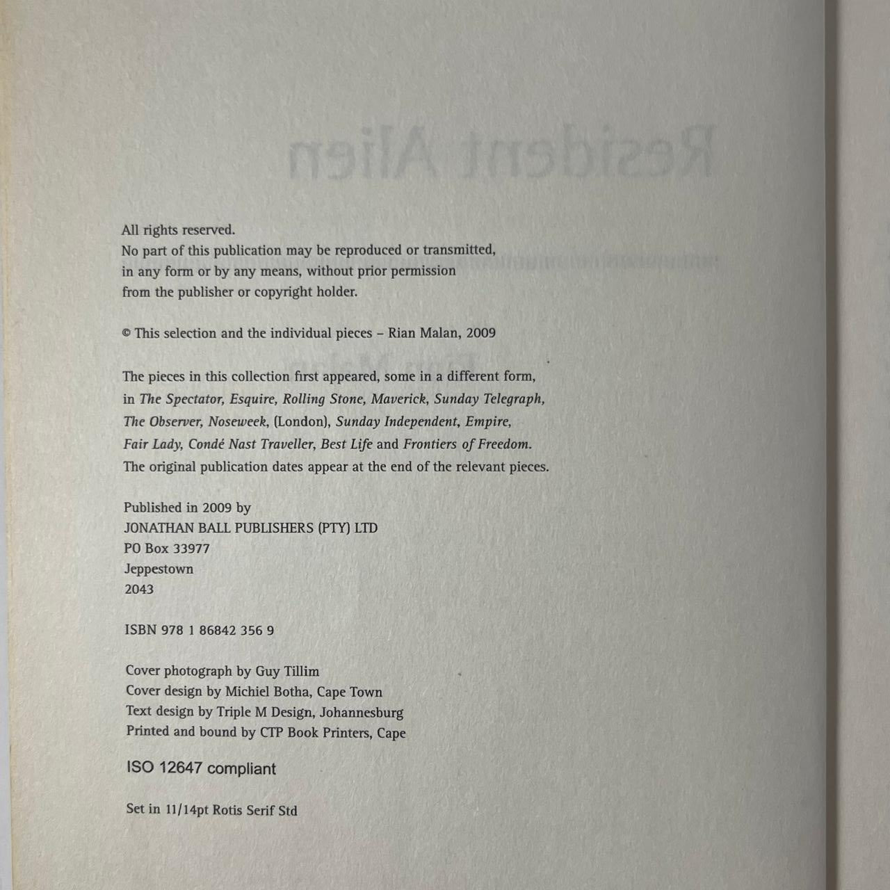 Resident Alien - Rian Malan