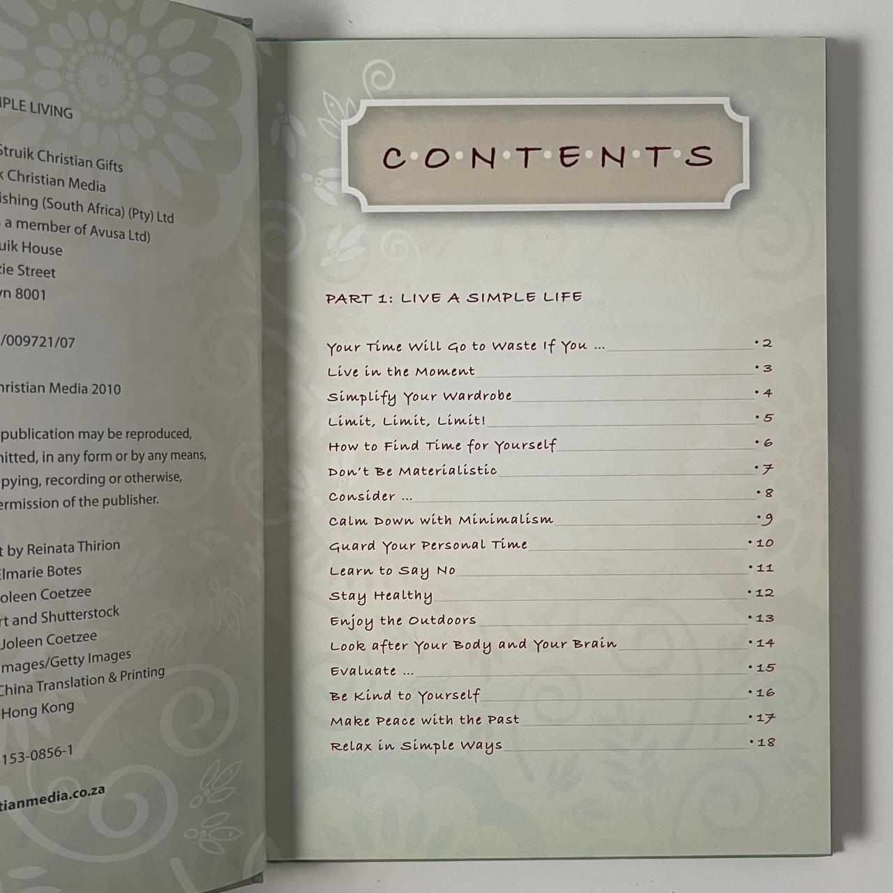 Lists for Simple Living: Ideas for Simplicity and Happiness - Regina Brett