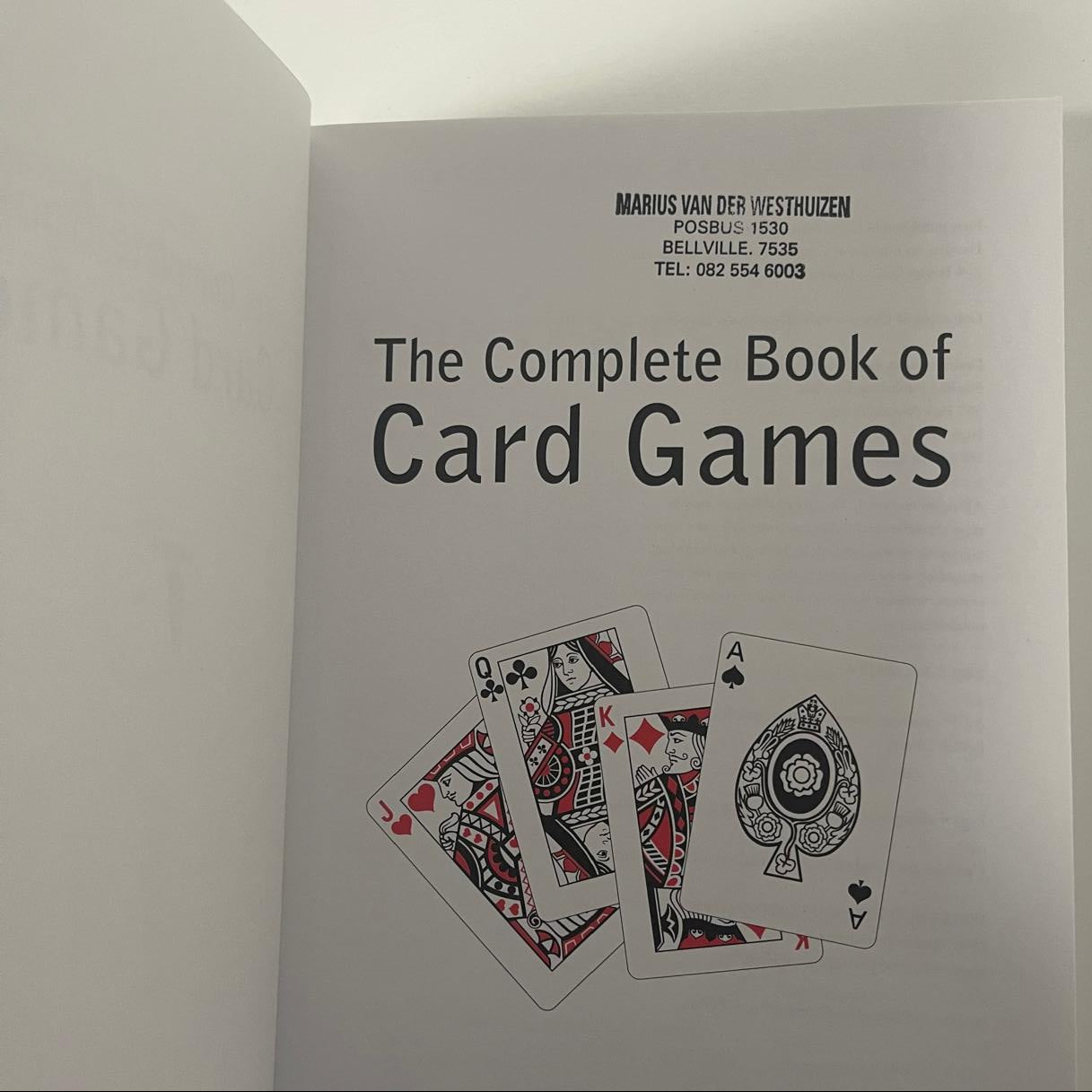 The Complete Book of Card Games