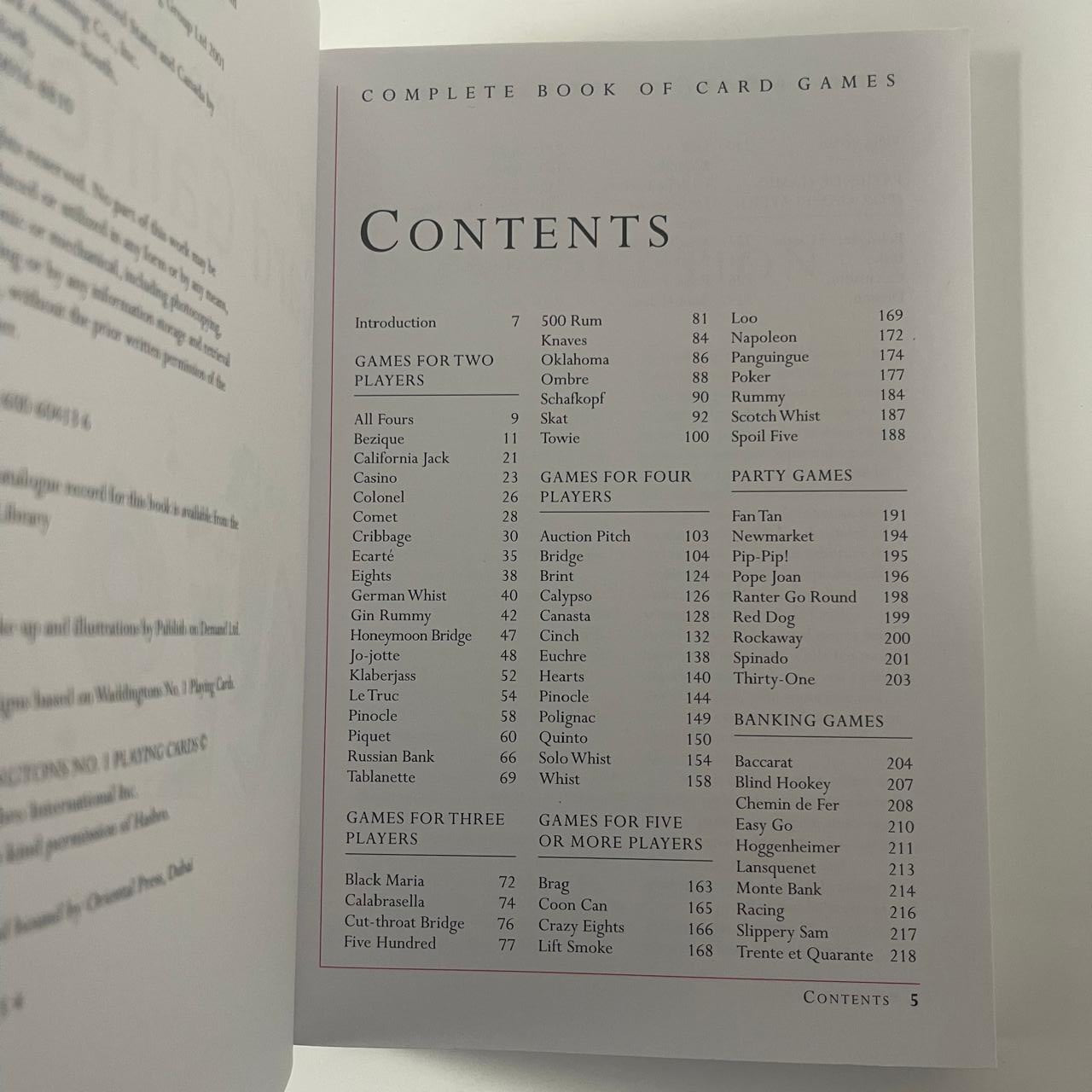 The Complete Book of Card Games