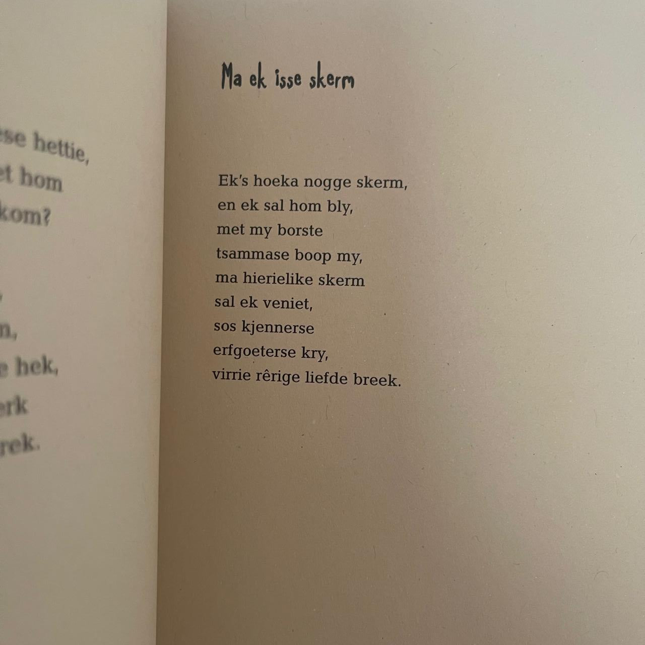 Boegoe van Nie Liefde - Hans du Plessis