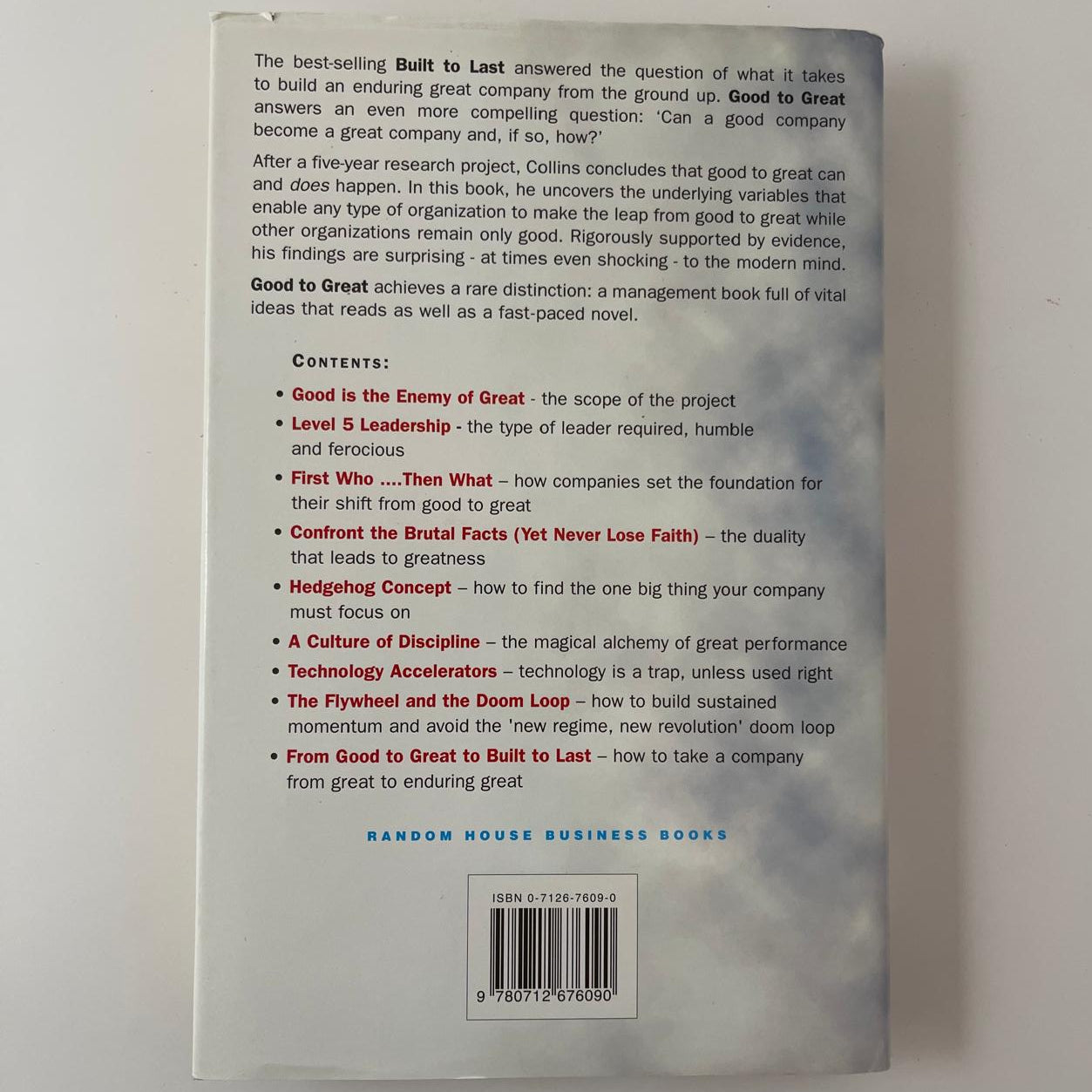Good to Great: Why Some Companies Make the Leap… and Others Don’t - Jim Collins
