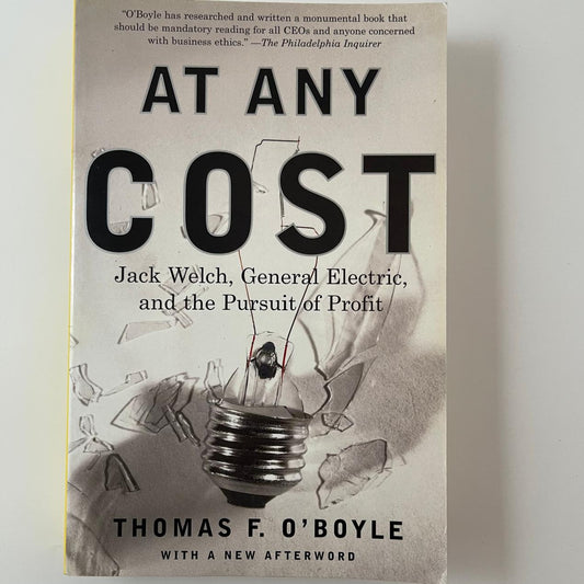 At Any Cost - Thomas F. Boyle