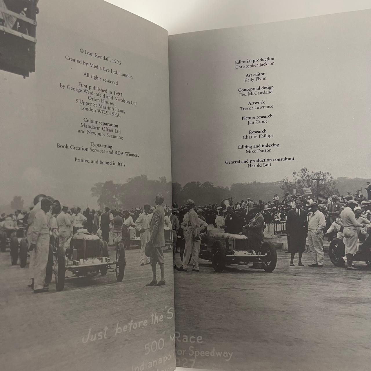 The Chequered Flag: 100 Years of Motor Racing — Ivan Rendall (Foreword by Nigel Mansell)