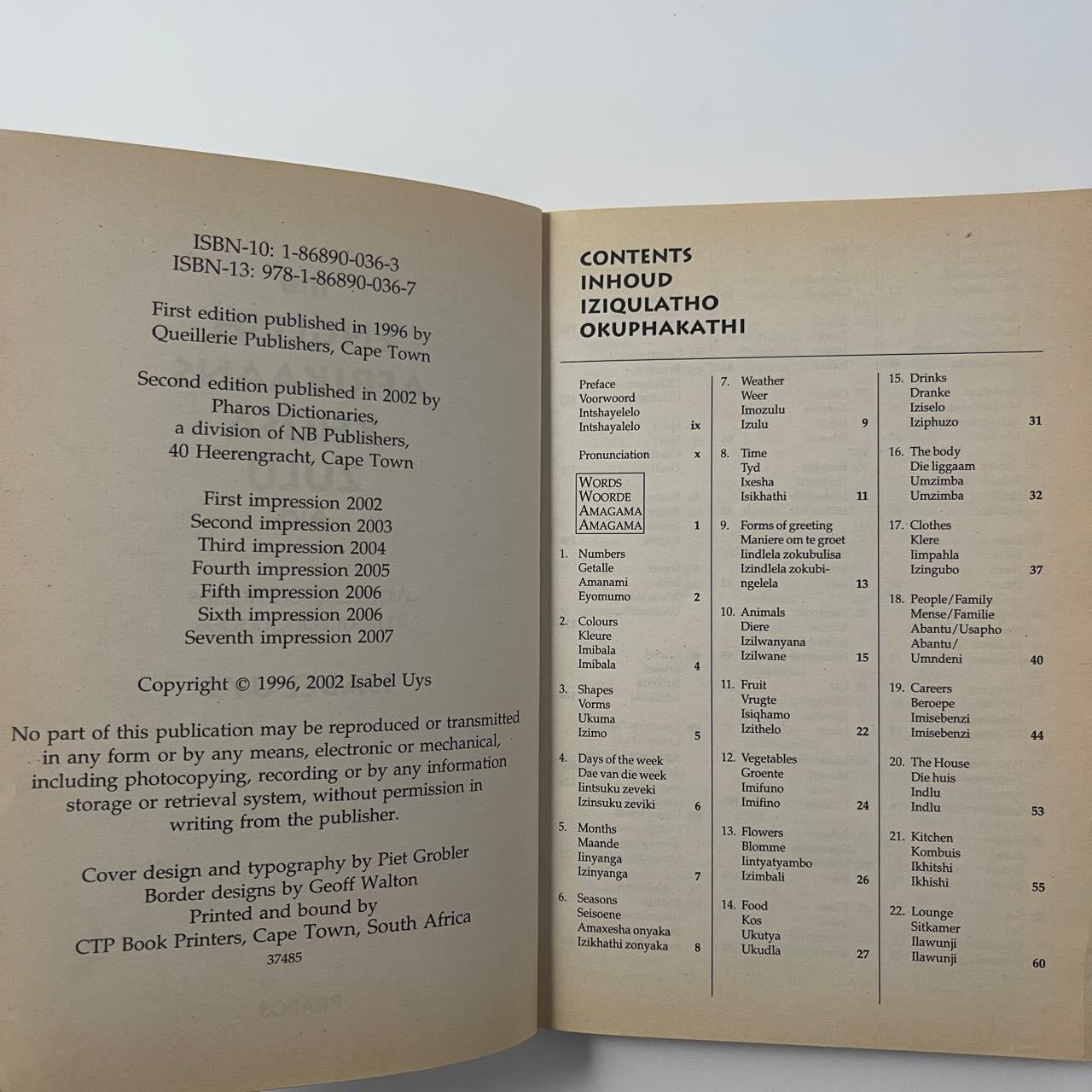 The English Afrikaans Xhosa Zulu Aid - Isabel Uys