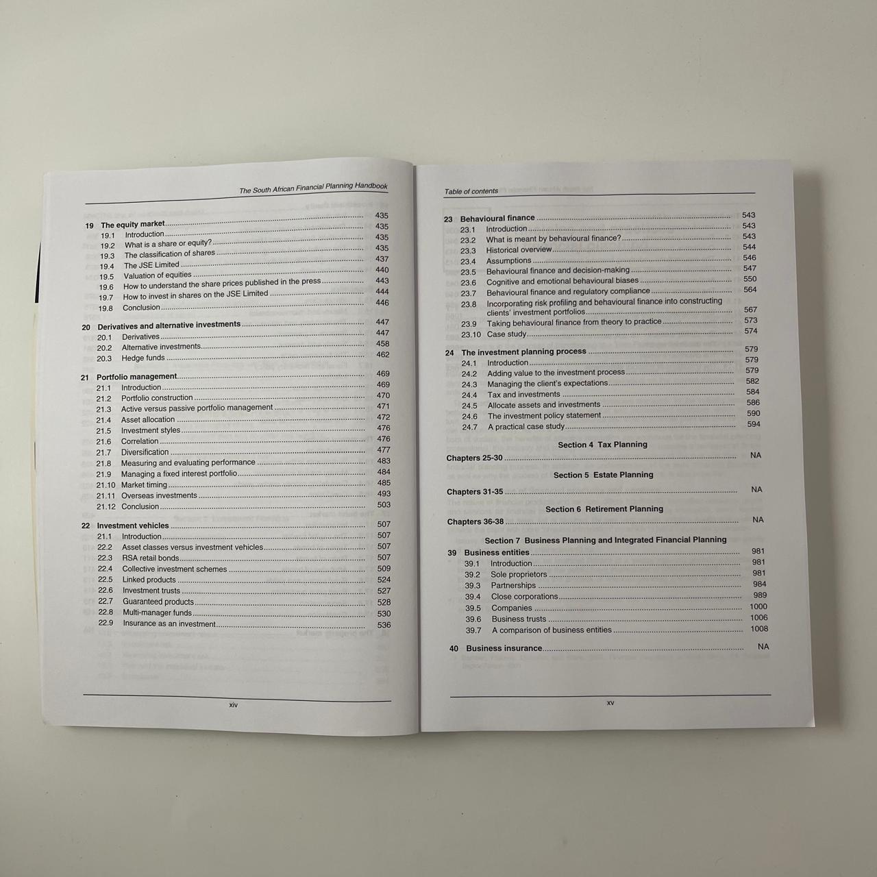 Extracts from The South African Financial Planning Handbook 2016