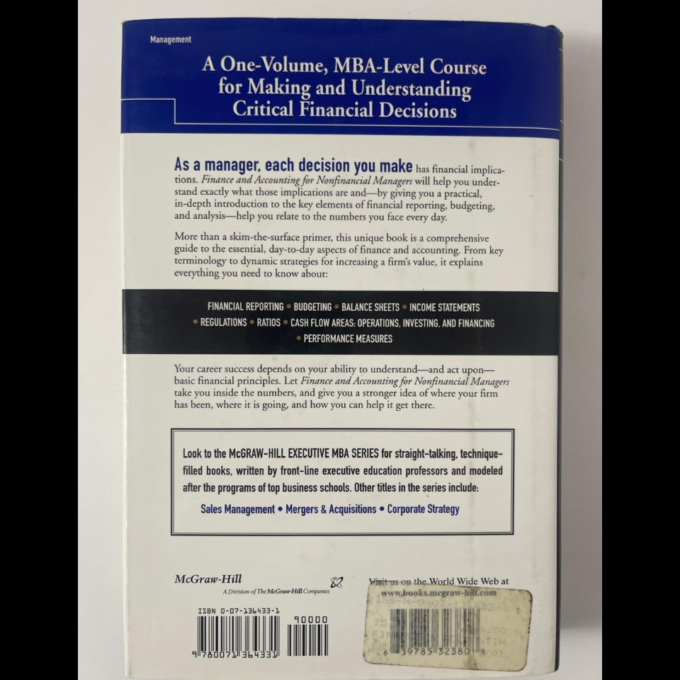 Finance and Accounting for Nonfinancial Managers