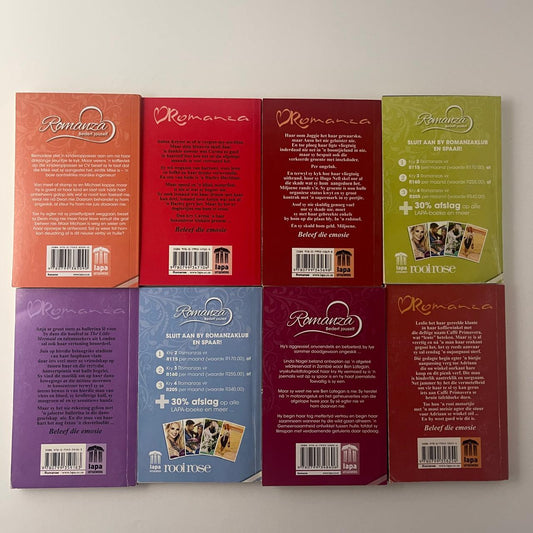 Afrikaanse Romanza Bundel 3 (8 Boeke)