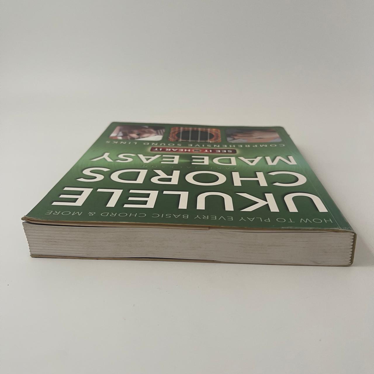 Book titled 'Made Easy Chords for Ukulele' on a white background